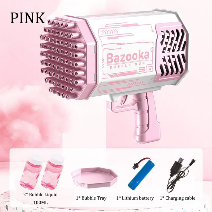 ✨Children's Day Sale🎁-69-Hole Bubble Gun With Colorful Led Lights🔥