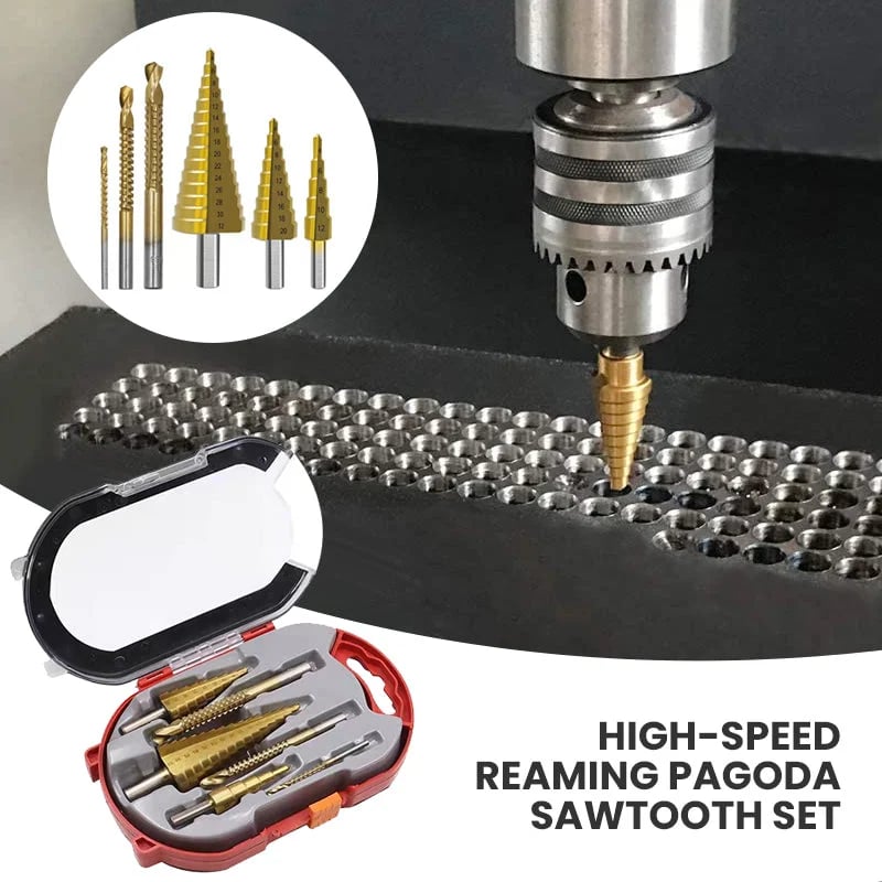 🎁New Year Hot Sale💥High-speed Reaming Pagoda Sawtooth Set