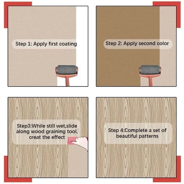 Wood Grain Painting Tool(🔥Buy 2 save 8%)