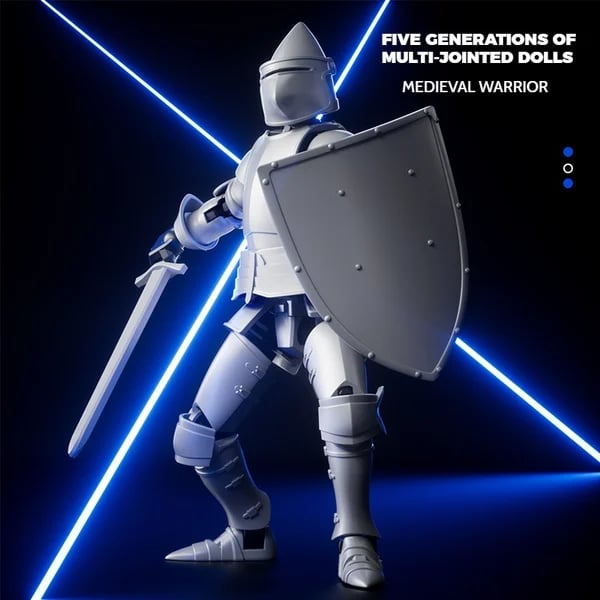 Medieval Knight Jointed Doll