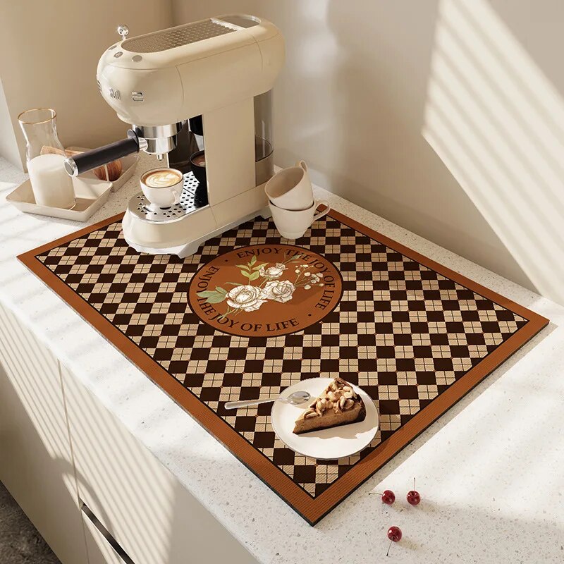 Absorbent Pad Heat Insulation Mat Nordic Simple Soft And Foldable Anti-Scald