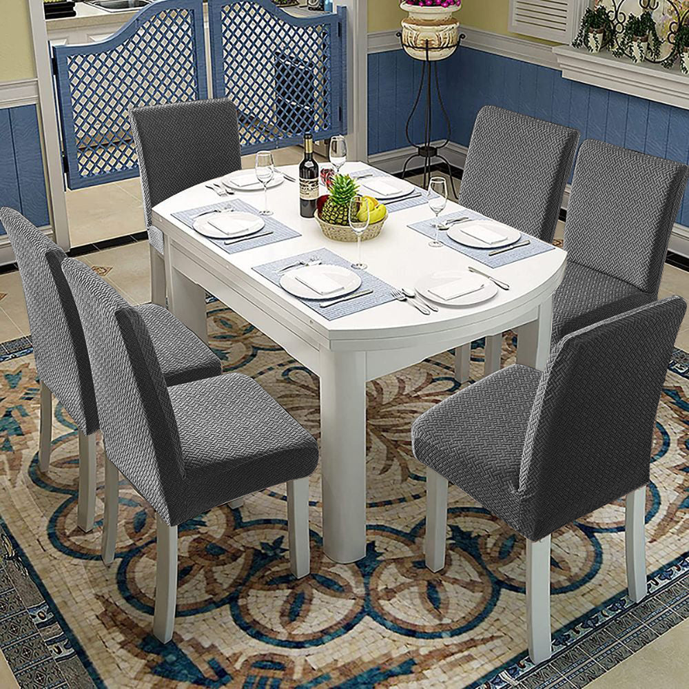 「🎄Christmas Sale- 40% Off」Soft Spandex Solid Color Stretch Dining Chair Covers