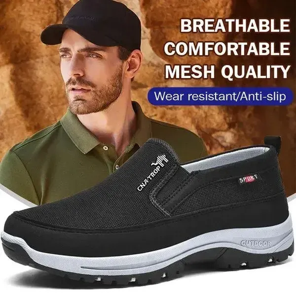 🔥LAST DAY 70% OFF🔥Men's Arch Support & Breathable and Light & Non-Slip Shoes - Proven Plantar Fasciitis, Foot and Heel Pain Relief.