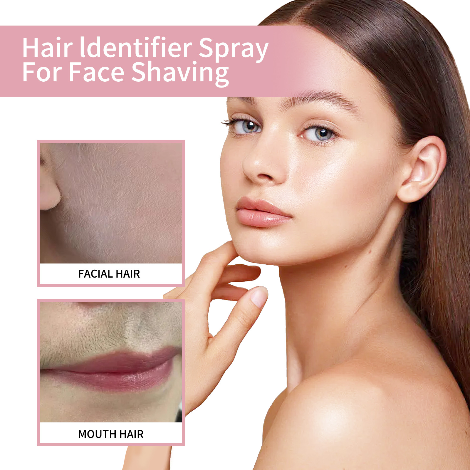 Hair Identifier Spray for Face Dermaplaning