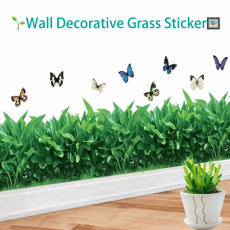 🌱Wall Decorative Grass Sticker🖼️