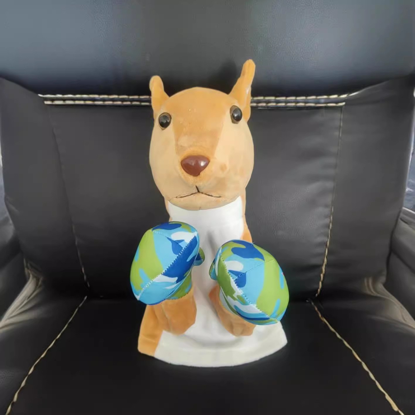 Kung Fu Animal toy Husky Gloves Doll Children's Game Plush Toys