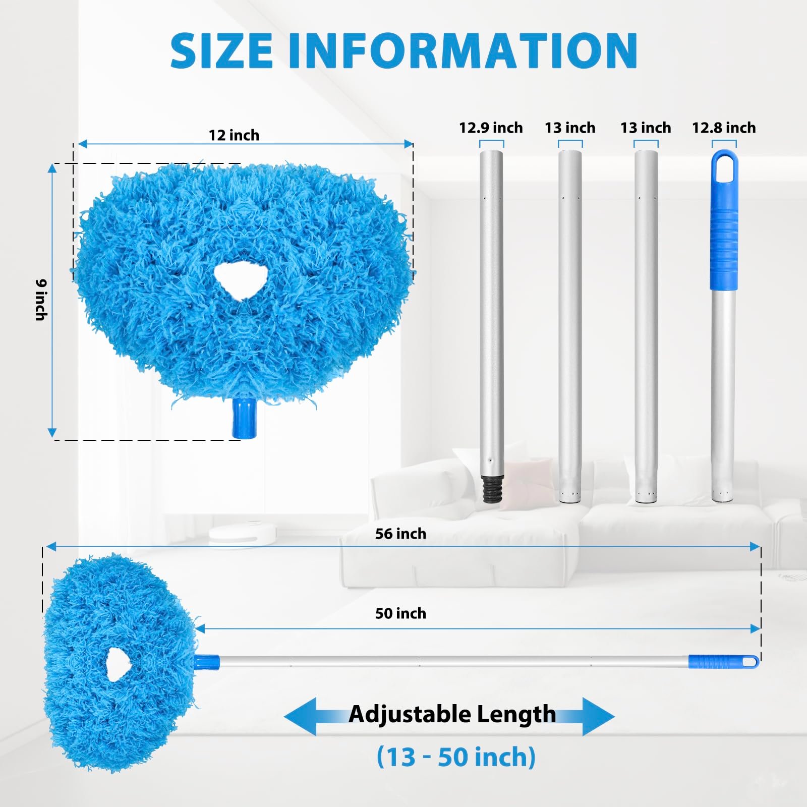 Last Day Sale 50% OFF—Ceiling Fan Cleaner Duster with Extension Pole