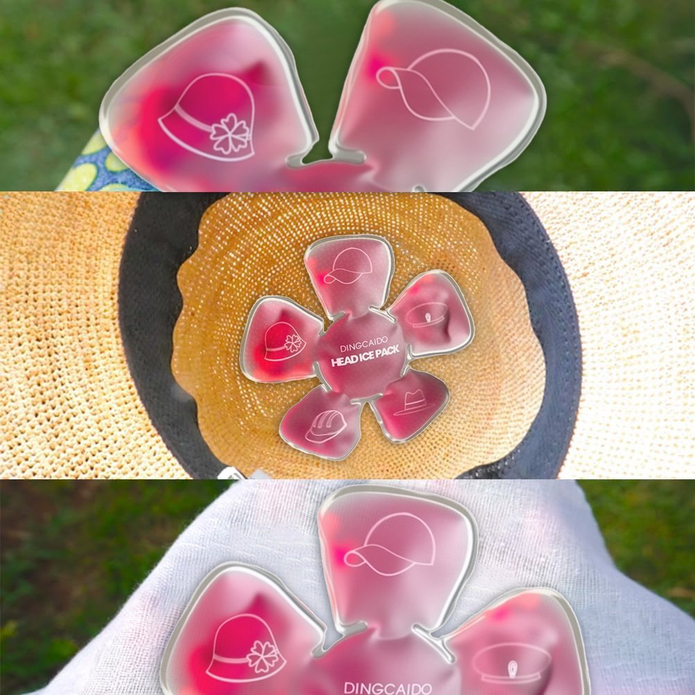 🔥LAST DAY 50% OFF - Head Ice Pack for Migraine & Sinus Relief – Hot & Cold Therapy Gel Pads (4 Count)