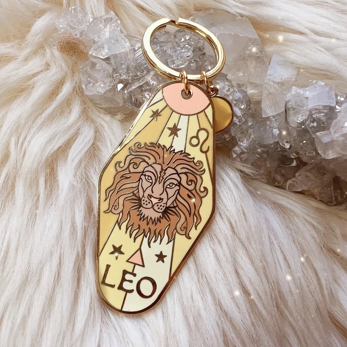 🔮✨Vintage Illustrated Zodiac Keychain