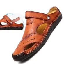 👟Hot Sale 49% OFF -Large Size Soft Leather Men's Breathable Outdoor Sandals
