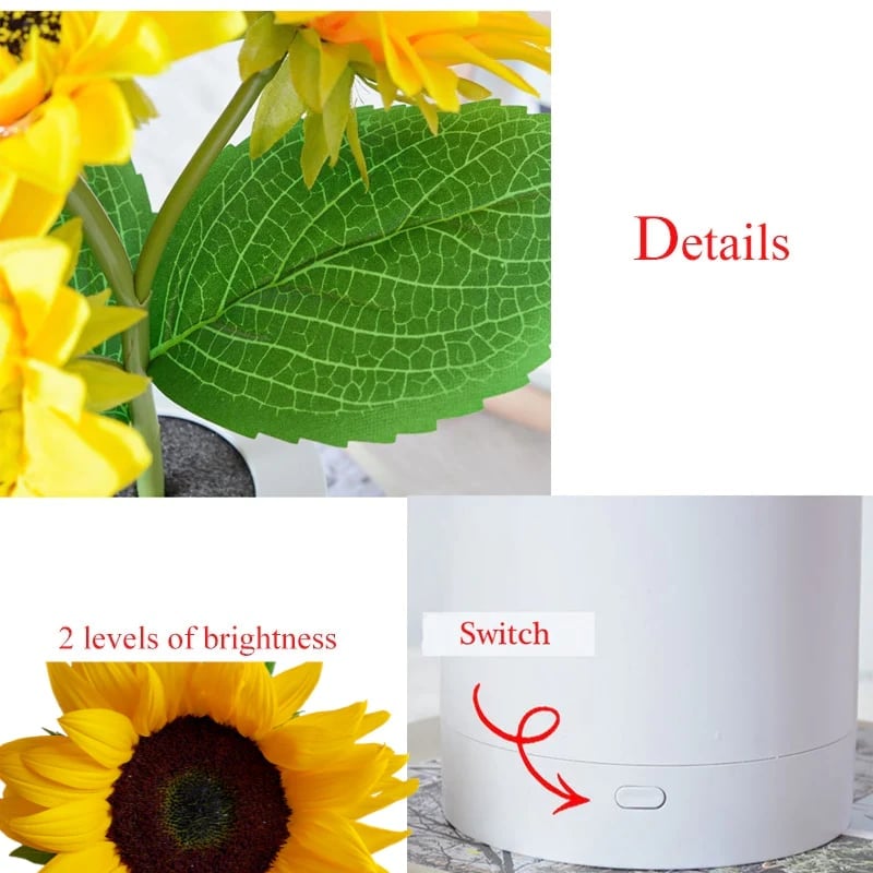 🌻🔥This Week's Special Offer 49%-Mother's Day Presale🔥🌻Sunflower led simulation small night light