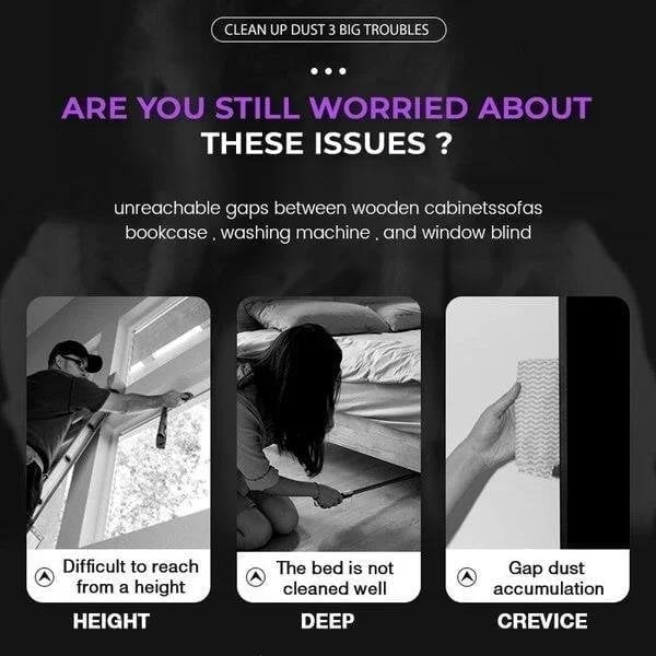 (🔥Hot Sale-Save 48% OFF) Retractable Gap Dust Cleaner-⚡