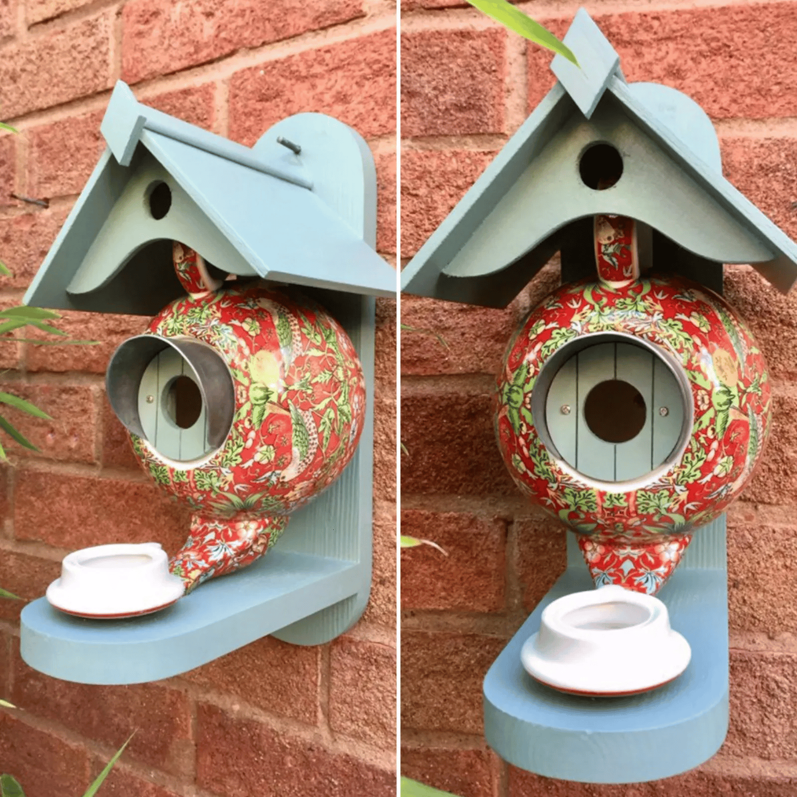 🎁Promotion Sale 49% OFF🎁 William Morris Teal Teapot Bird House