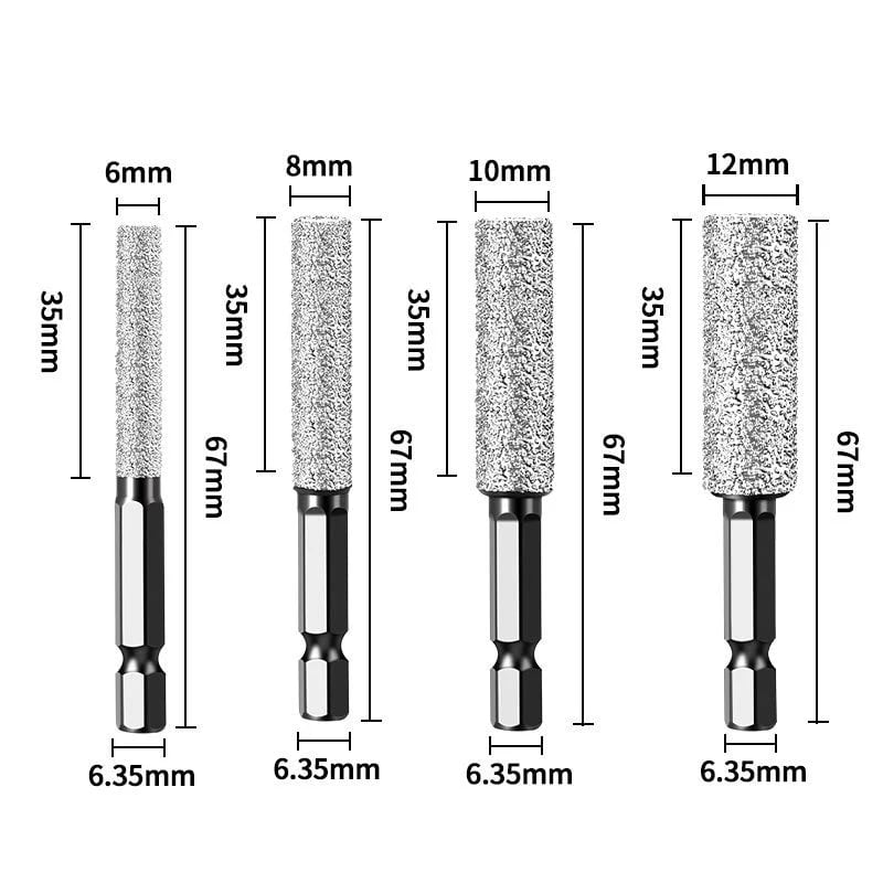 Hex Shank Brazed Hole Opener for Drilling and Grinding