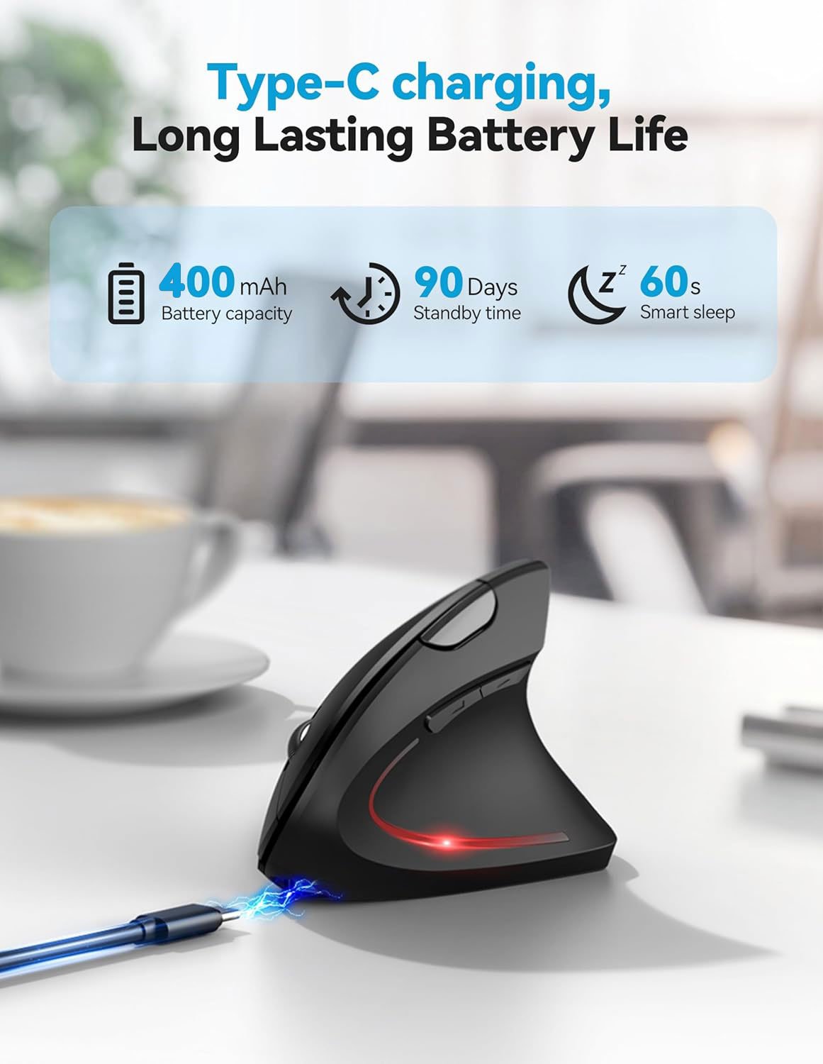 ✨LAST DAY ONLY 49% OFF🔥 Ergonomic Vertical Mouse