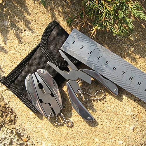 Stainless steel mini multi -function tool folding pliers camping survival