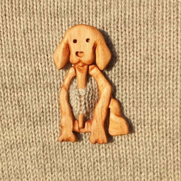 ❄️Wooden Animal Sweater Brooch🐱