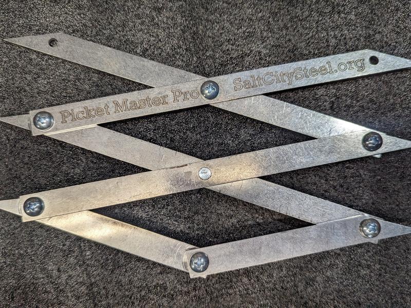 Picket Master Pro 3 Point Center Finder for Precise Measurements - Laser-Cut Stainless Steel Tool