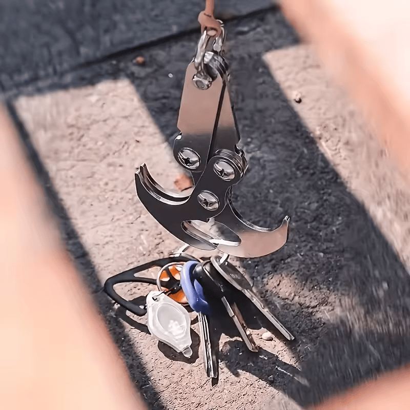 🔥Hot Sale🔥Stainless Steel Folding Grappling Hook - Durable & Deployment, Versatility in Outdoor Adventures & Emergency Tool for Hiking