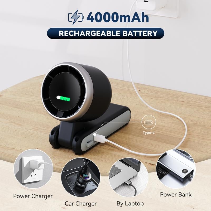 Ends Tonight!🕒Only $19.99🌬️Portable Handheld Turbo Fan 🌞 Summer Savior