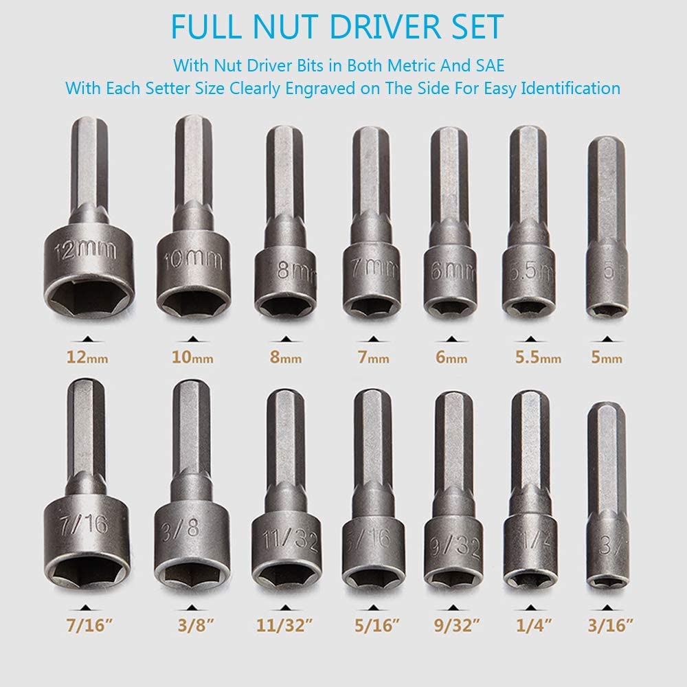 🔧Power Nut Driver 14 Pcs Set
