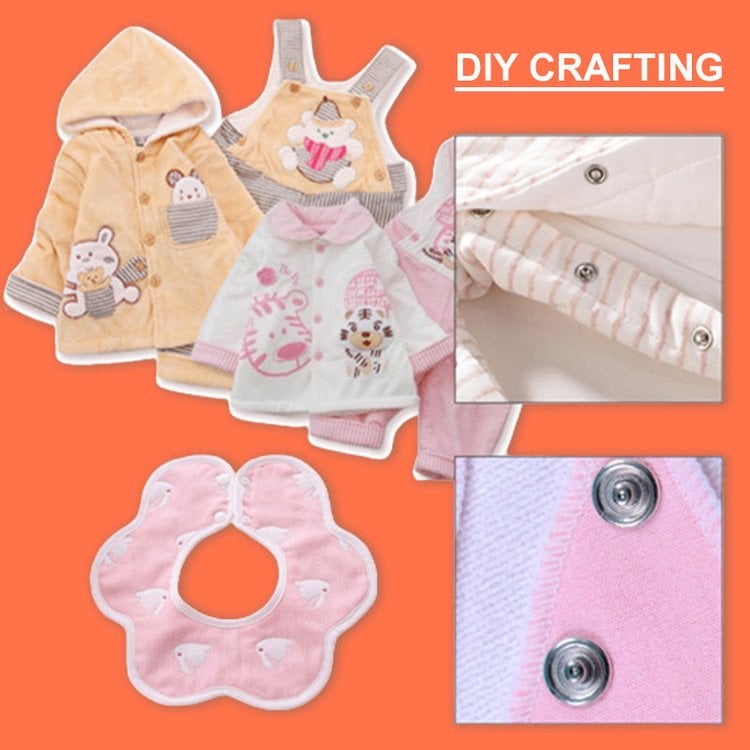 🔥HOT SALE NOW 49% OFF 🎁Metal Snap Buttons with Fastener Pliers Tool Kit