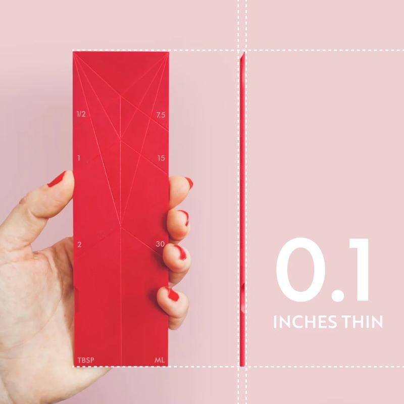 📏 POLYGONS FLAT 3-IN-1 MEASURING SPOONS SET 🍽️