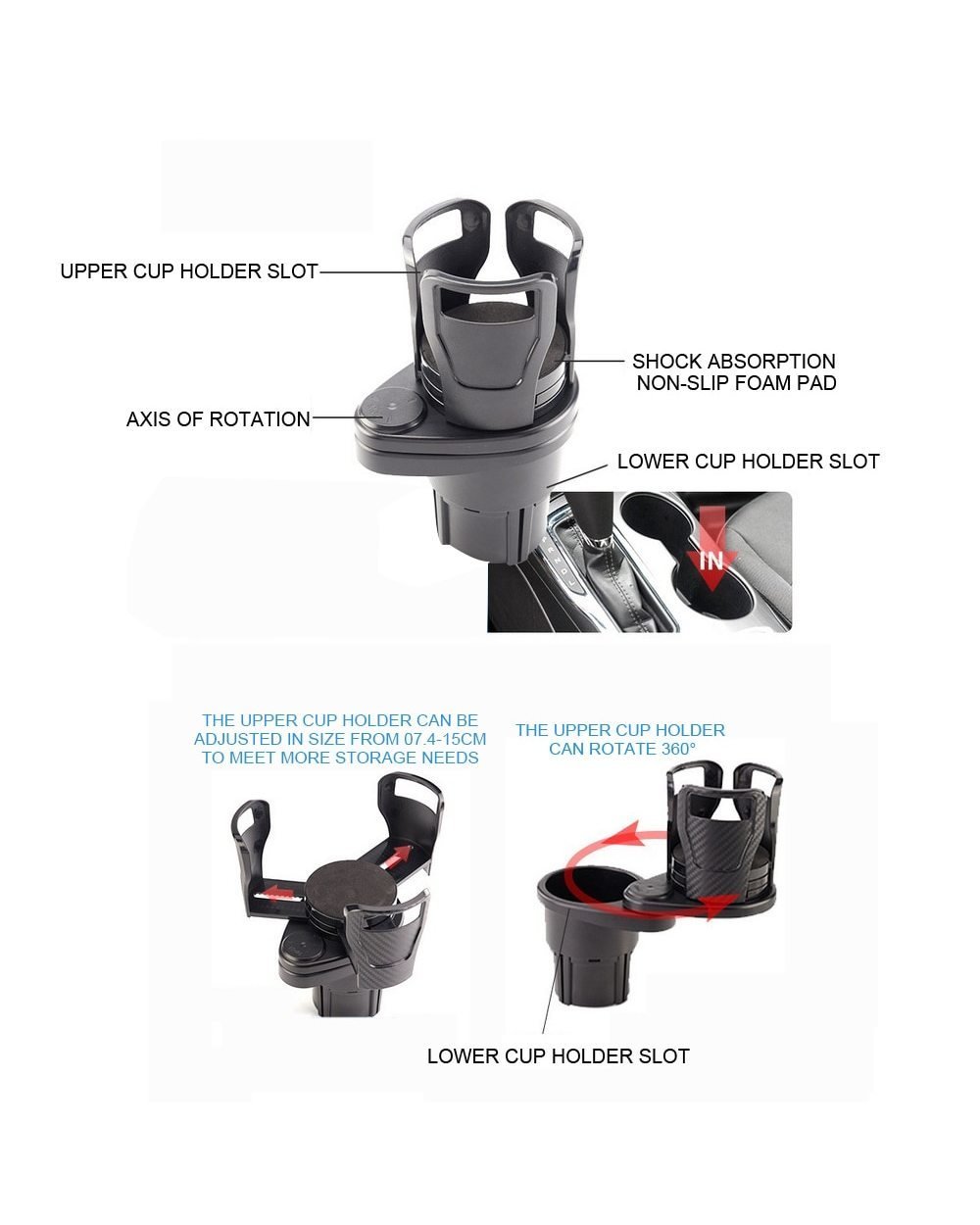 🎁Hot Sale 49% OFF-All Purpose Car Cup Holder