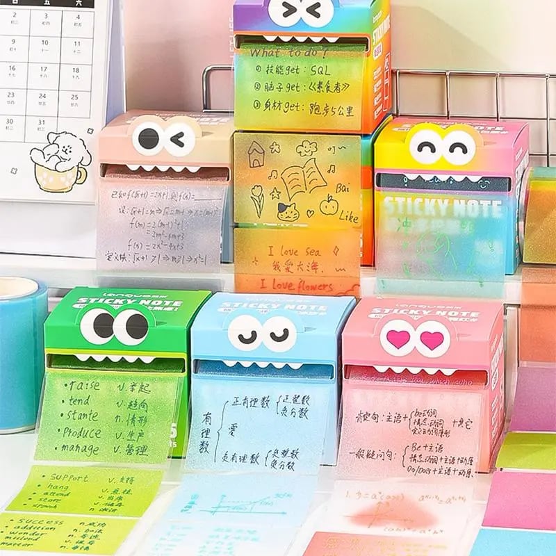 🔥Last Day 49% OFF🩷📜Cute Monster Pattern Sticky Note