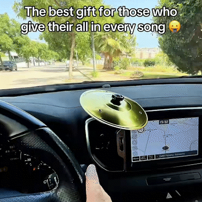 🎁Mini Cymbal Car Air Vent Ornament – Unique Swinging Dashboard Decoration