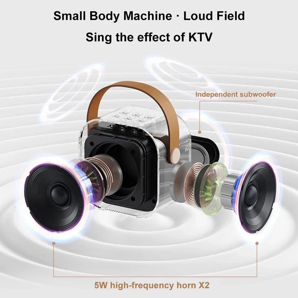 🔥Hot Sale 49% Off🎵Mini Karaoke Machine for Kids with Wireless Microphones