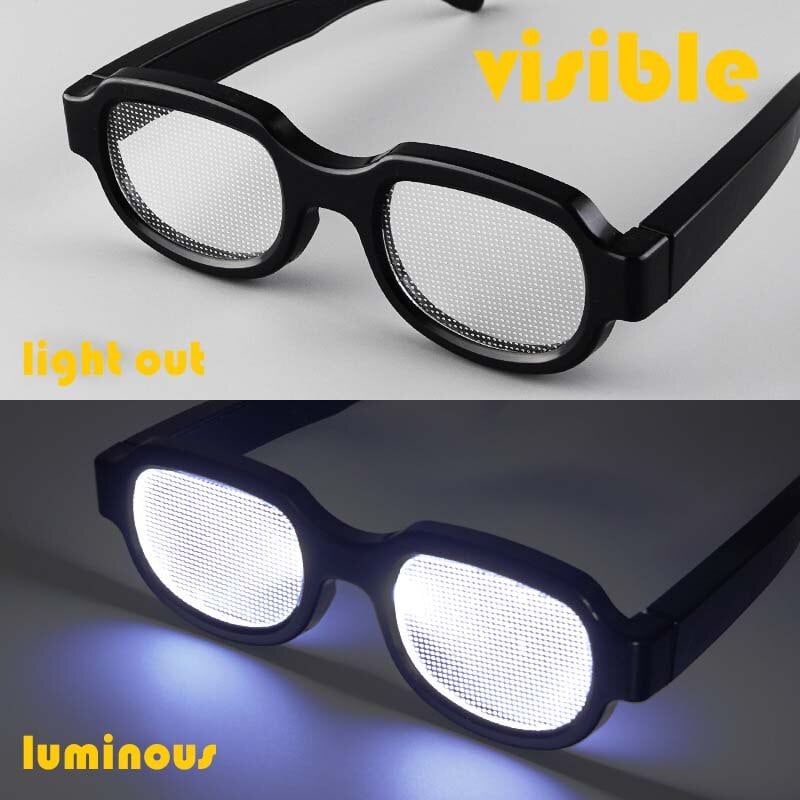 🔥Hot Sale 49% OFF-✨LED Luminous Glasses Light-Up Eyewear