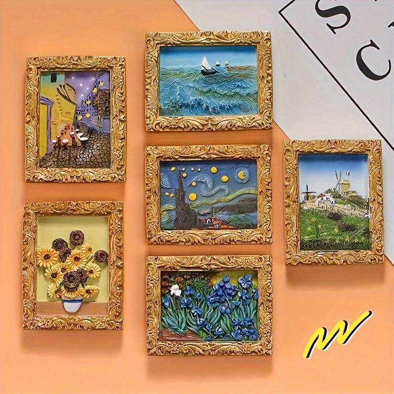 💖Last Day Sale 49% OFF💖Van Gogh Inspired Fridge Magnet Set
