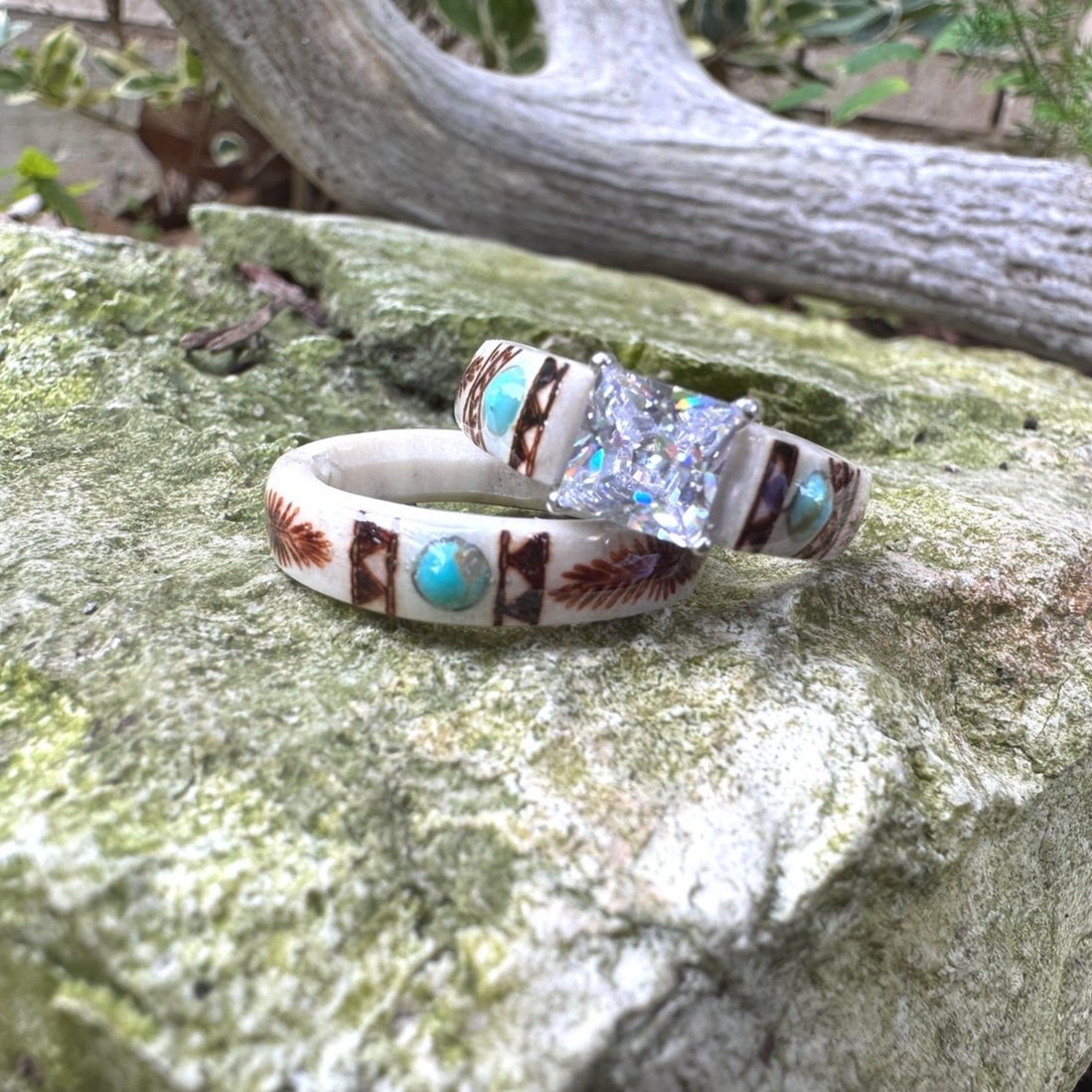 🔥LAST DAY 49% OFF—💍Hand Carved Antler Ring 🌏Made From Natural Shed Antlers