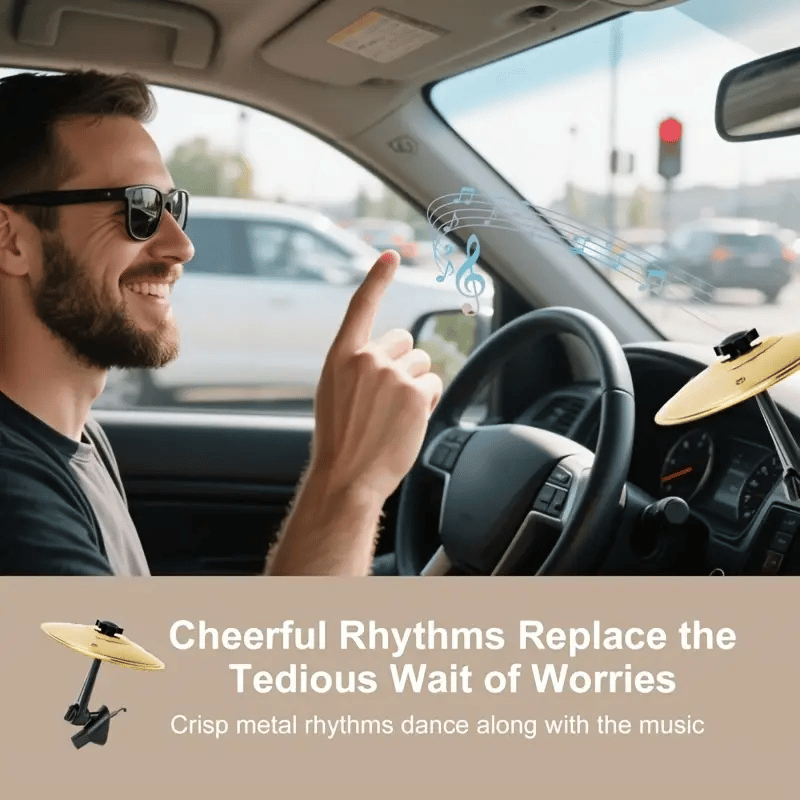 🎁Mini Cymbal Car Air Vent Ornament – Unique Swinging Dashboard Decoration