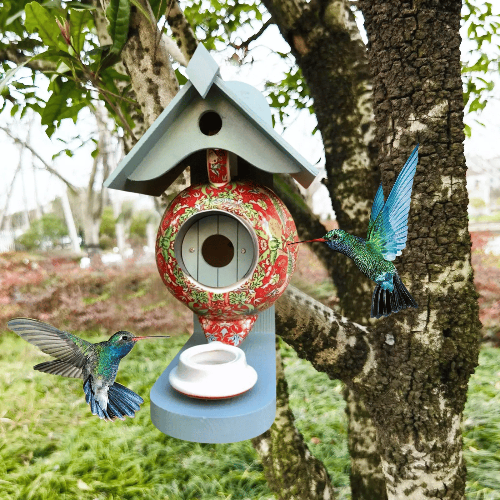 🎁Promotion Sale 49% OFF🎁 William Morris Teal Teapot Bird House