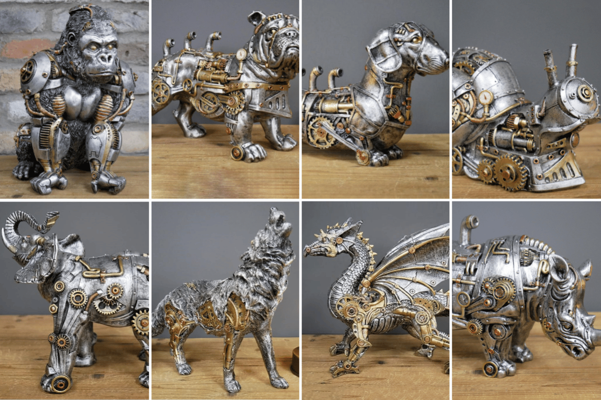 LAST DAY 70% OFF - Steampunk Creature Statues🐉