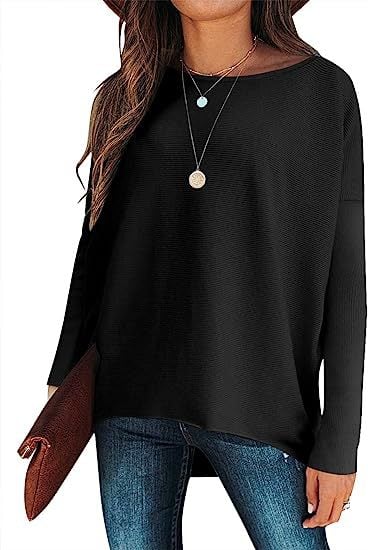 ✨Hot Sale 49% OFF⭐women's Irregular Oversized Dolman Sleeve Knitted Pullover