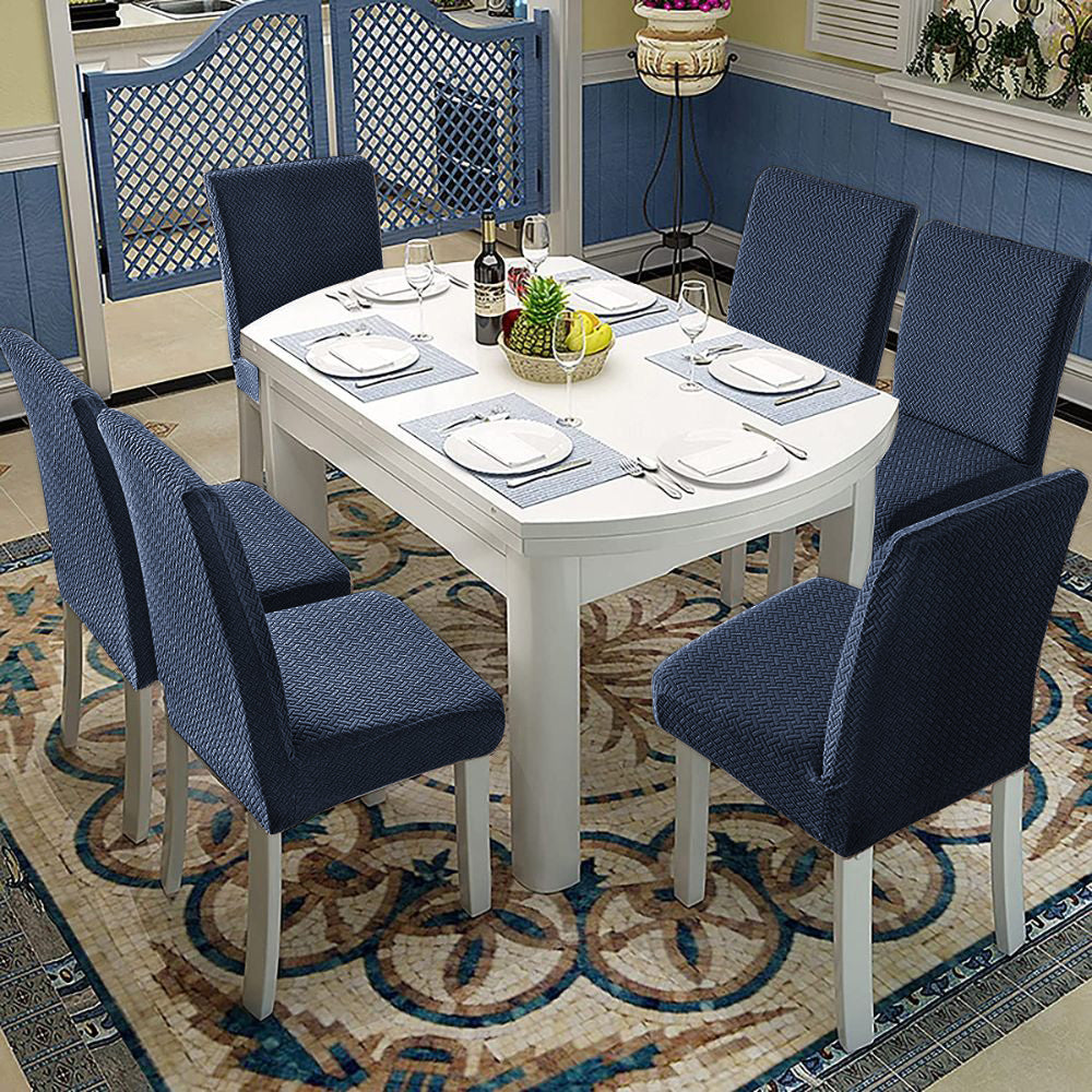 「🎄Christmas Sale- 40% Off」Soft Spandex Solid Color Stretch Dining Chair Covers