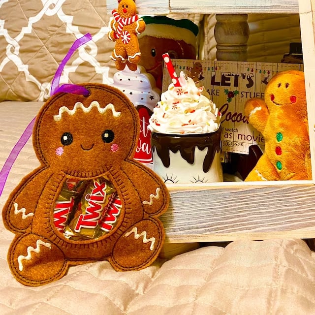 🎄Cute Peekaboo Snack Bag |  Perfect addition to Christmas