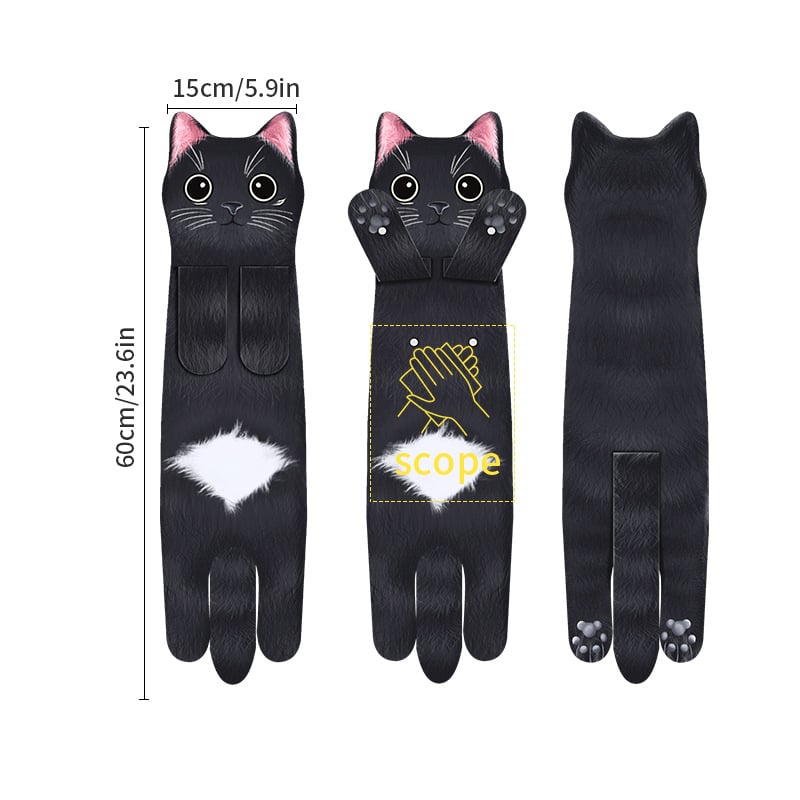 🔥Last Day Promotion 49% OFF🔥 Funny Cat Hand Towels for Kitchen Bathroom