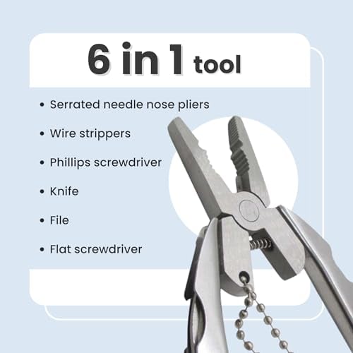 Stainless steel mini multi -function tool folding pliers camping survival