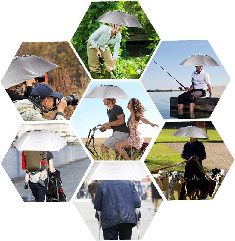 🏆 50K+ SOLD! – Almost Gone💥-✨ Head Umbrella Hat-Compact Folding Hands Free Hat Umbrella