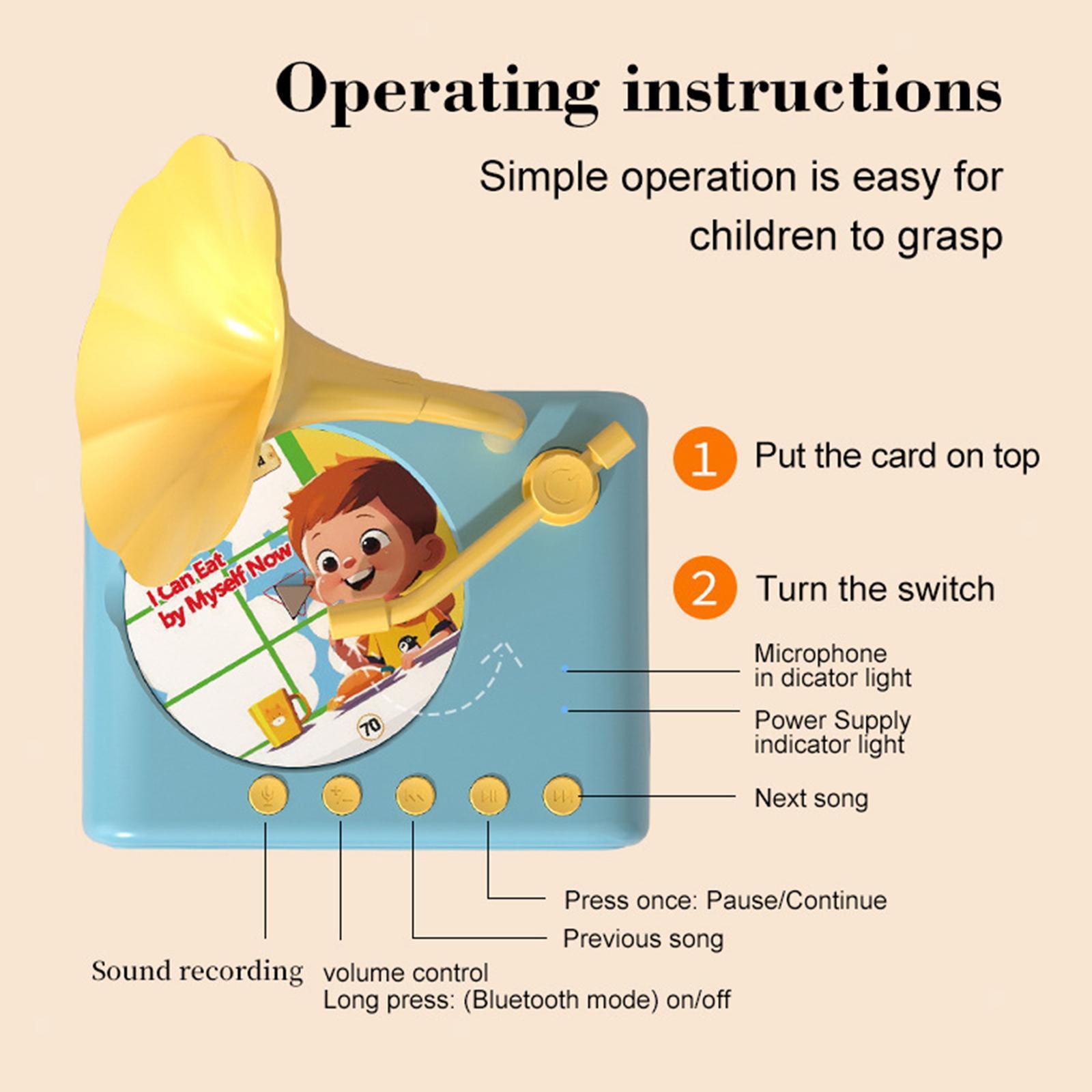 🎶Kids Phonograph with 99 Cards💿Limited time offer 45% off📻