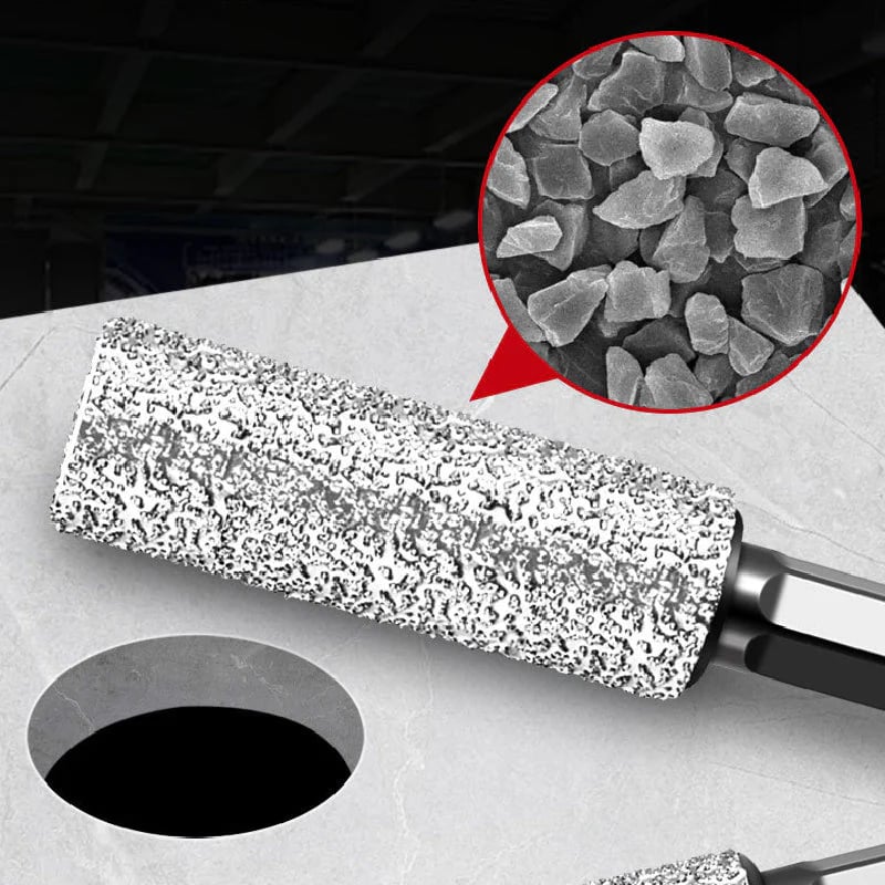 Hex Shank Brazed Hole Opener for Drilling and Grinding