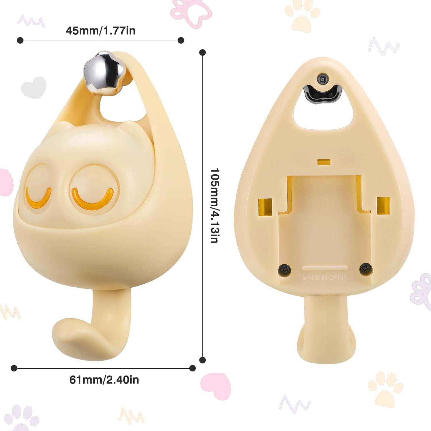 Cute cat winking hook