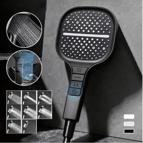 (🔥Last Day Promotion- SAVE 48% OFF)8-speed Oversized Panel Pressurized Shower Head-BUY 2 GET EXTRA 10% OFF & FREE SHIPPING