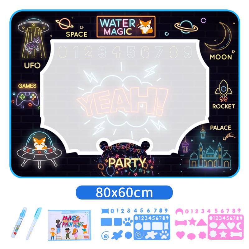 🎁Water Doodle Mat ,Aqua Painting Drawing Mat Mess Free Learning Toy Mat