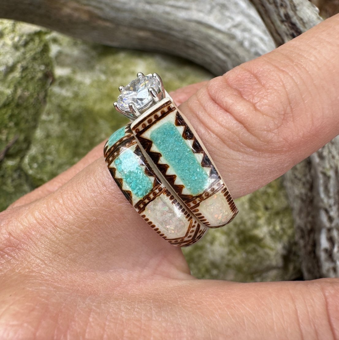 🔥LAST DAY 49% OFF—💍Hand Carved Antler Ring 🌏Made From Natural Shed Antlers