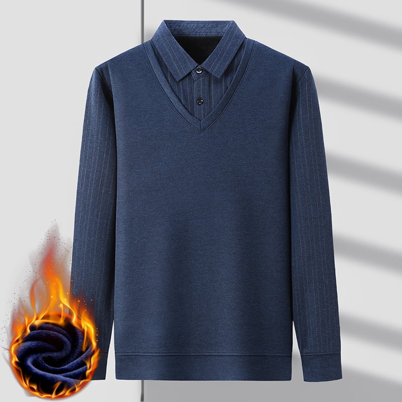 🔥 Christmas Promotion  - 30% Off🔥 Fake Two Pieces  Knitted Pullover